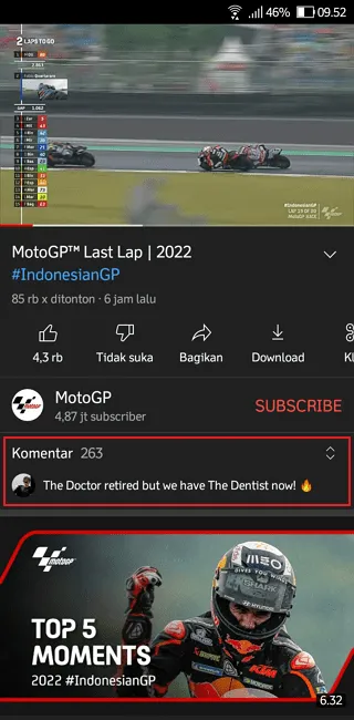 Screenshot 20220321 095216 Cara Melihat Riwayat Komentar Orang Lain di YouTube 1 Screenshot 20220321 095216