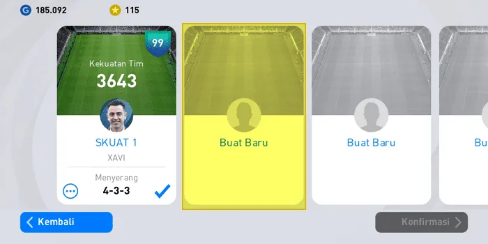 Screenshot 20220328 084720 Cara Membuat Skuad Baru di PES Mobile 2021 dengan Mudah 4 Screenshot 20220328 084720