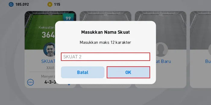 Screenshot 20220328 084800 Cara Membuat Skuad Baru di PES Mobile 2021 dengan Mudah 5 Screenshot 20220328 084800