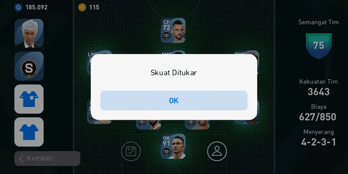 Screenshot 20220328 084926 Cara Membuat Skuad Baru di PES Mobile 2021 dengan Mudah 11 Screenshot 20220328 084926