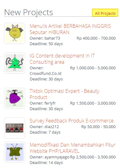 Cara Mendapatkan Proyek di Situs dan Aplikasi Projects.co.id 6 all projects Cara Mendapatkan Proyek di Situs dan Aplikasi Projects.co.id 4 all projects