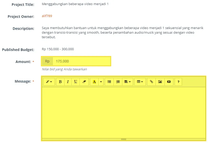 Cara Mendapatkan Proyek di Situs dan Aplikasi Projects.co.id 9 bid Cara Mendapatkan Proyek di Situs dan Aplikasi Projects.co.id 7 bid
