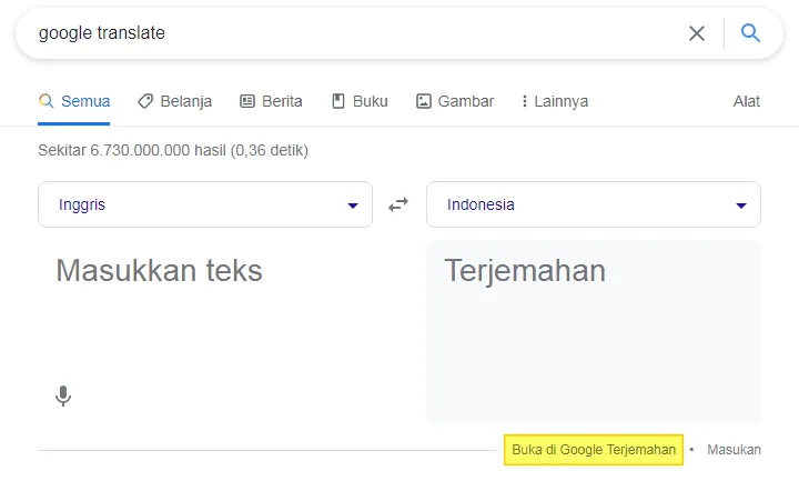 buka google translate 2 Cara Translate Web Asing ke Bahasa Indonesia dengan Mudah 1 buka google translate