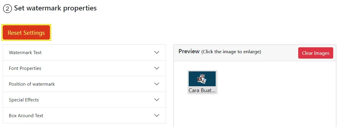 4 Cara Membuat Watermark pada Foto Tanpa Bantuan Aplikasi 17 reset settings watermark images 4 Cara Membuat Watermark pada Foto Tanpa Bantuan Aplikasi 15 reset settings watermark images