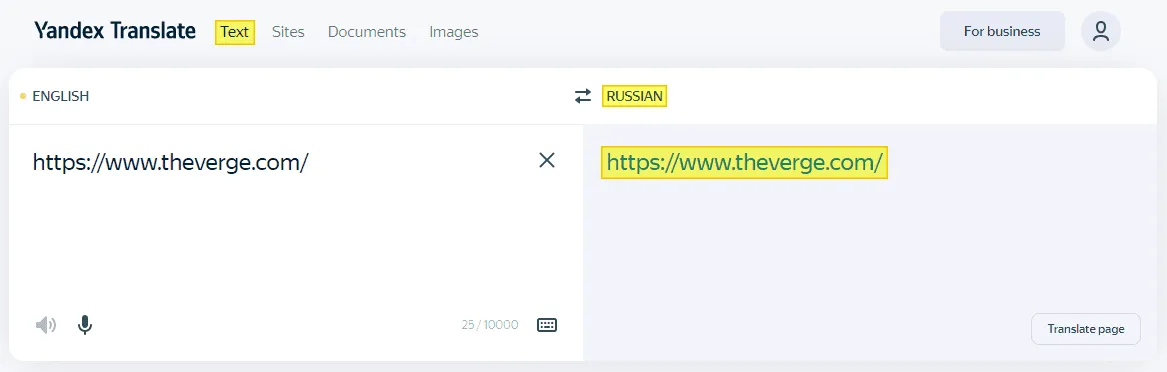 teks yandex 2 Cara Translate Web Asing ke Bahasa Indonesia dengan Mudah 8 teks yandex