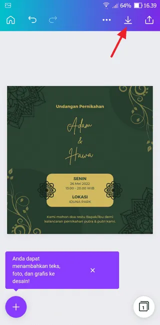Screenshot 20220329 163943 Cara Membuat Undangan Pernikahan di HP dengan Mudah 5 Screenshot 20220329 163943