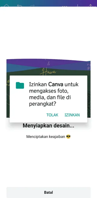 Screenshot 20220329 164656 Cara Membuat Undangan Pernikahan di HP dengan Mudah 7 Screenshot 20220329 164656