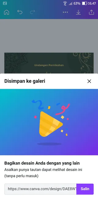 Screenshot 20220329 164750 Cara Membuat Undangan Pernikahan di HP dengan Mudah 8 Screenshot 20220329 164750