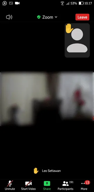 Screenshot 20220404 101749 Cara Menggunakan Raise Hand Zoom di HP dengan Mudah 3 Screenshot 20220404 101749
