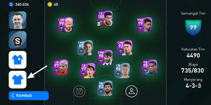 Screenshot 20220413 070553 Cara Kosongkan Skuad PES Mobile 2021 Secara Keseluruhan 8 Screenshot 20220413 070553