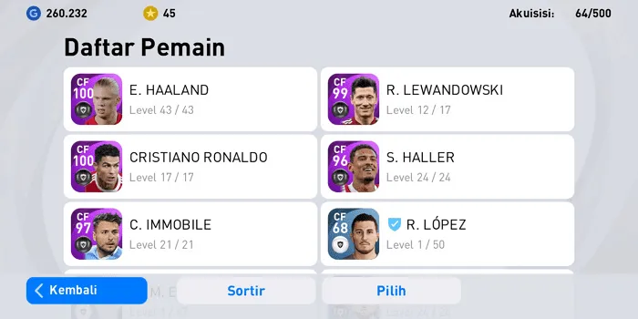 Screenshot 20220413 131406 Cara Kosongkan Skuad PES Mobile 2021 Secara Keseluruhan 15 Screenshot 20220413 131406