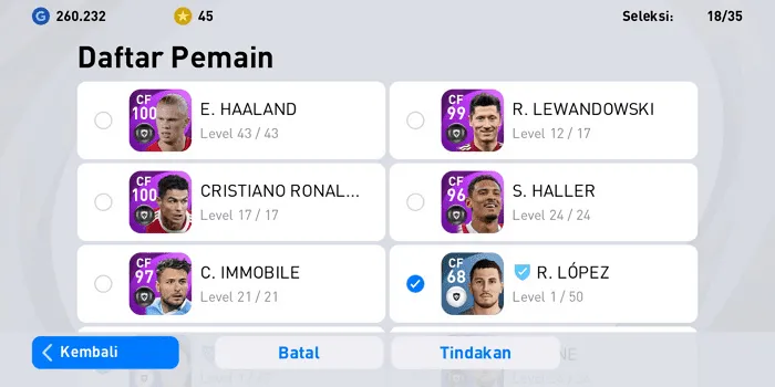 Screenshot 20220413 131517 Cara Kosongkan Skuad PES Mobile 2021 Secara Keseluruhan 16 Screenshot 20220413 131517