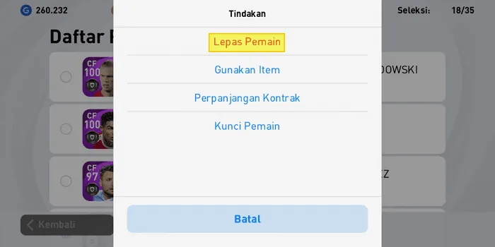 Screenshot 20220413 131526 Cara Kosongkan Skuad PES Mobile 2021 Secara Keseluruhan 17 Screenshot 20220413 131526