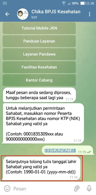 Cara Cek Status KIS PBI di Aplikasi Telegram dengan Mudah 9 Screenshot 20220422 111707 Cara Cek Status KIS PBI di Aplikasi Telegram dengan Mudah 7 Screenshot 20220422 111707