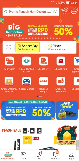 Screenshot 20220425 124425 Cara Transfer Saldo ShopeePay Lewat Nomor Telepon 1 Screenshot 20220425 124425
