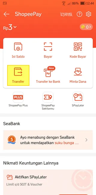 Screenshot 20220425 124446 Cara Transfer Saldo ShopeePay Lewat Nomor Telepon 2 Screenshot 20220425 124446