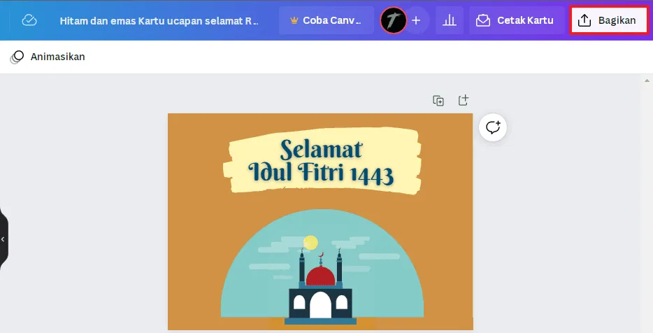 bagikan kartu lebaran Cara Membuat Kartu Ucapan Hari Raya Idul Fitri di Canva Web 9 bagikan kartu lebaran