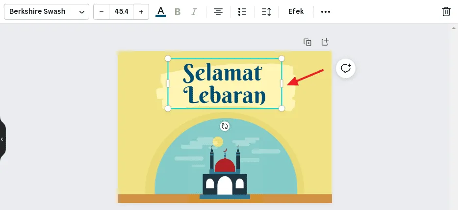 edit template Cara Membuat Kartu Ucapan Hari Raya Idul Fitri di Canva Web 8 edit template