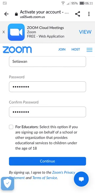 Cara Buat Akun Zoom di HP dengan Mudah dalam 3 Menit 9 Screenshot 20220522 061139 Cara Buat Akun Zoom di HP dengan Mudah dalam 3 Menit 7 Screenshot 20220522 061139
