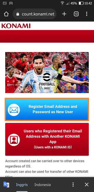 Screenshot 20220603 104303 Cara Menautkan Akun eFootball ke ID Konami Agar Data Aman 7 Screenshot 20220603 104303