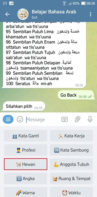 Screenshot 20220616 065840 Cara Belajar Bahasa Arab di Aplikasi Telegram dengan Mudah 9 Screenshot 20220616 065840