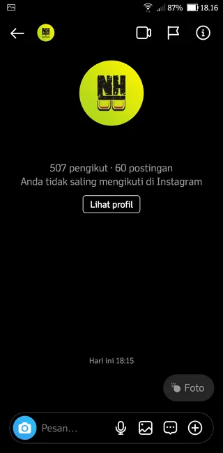 Screenshot 20220619 181634 Cara Kirim Foto Sekali Lihat di DM Aplikasi Instagram 6 Screenshot 20220619 181634