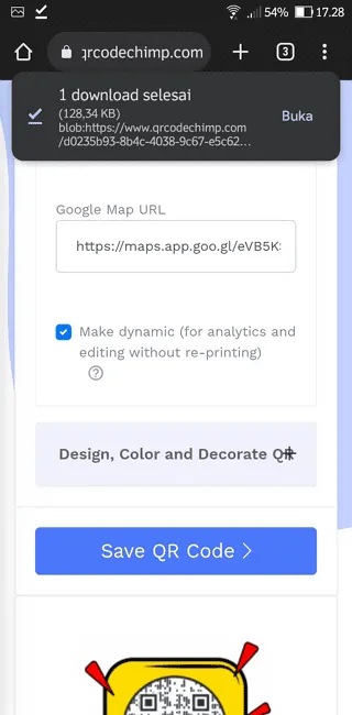 Cara Membuat Alamat di Google Maps Menjadi Kode QR 16 Screenshot 20220623 172808 Cara Membuat Alamat di Google Maps Menjadi Kode QR 14 Screenshot 20220623 172808