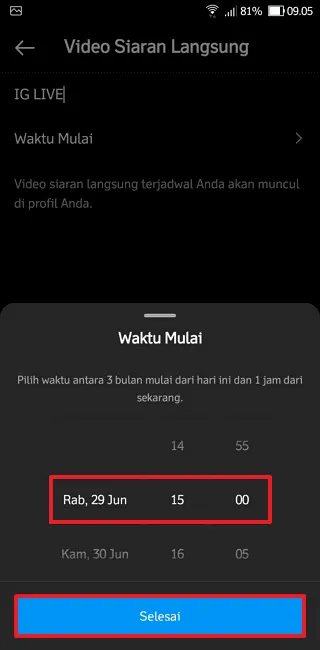 Screenshot 20220629 090519 Cara Membuat Jadwal Live Instagram di HP dengan Mudah 5 Screenshot 20220629 090519