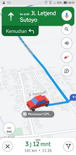 Screenshot 20220706 080425 Cara Ganti Ikon Navigasi Google Maps Menjadi Mobil 7 Screenshot 20220706 080425