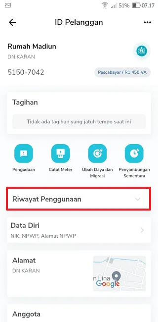 Screenshot 20220709 071728 Cara Melihat Riwayat Pembayaran Listrik di PLN Mobile 18 Screenshot 20220709 071728
