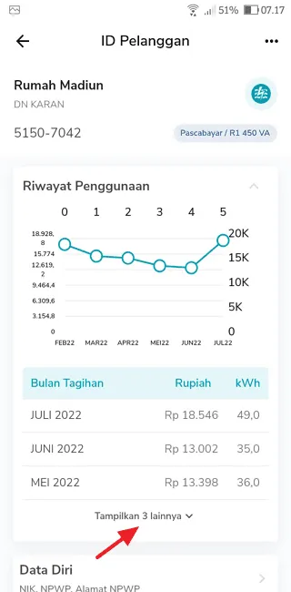 Screenshot 20220709 071749 Cara Melihat Riwayat Pembayaran Listrik di PLN Mobile 19 Screenshot 20220709 071749