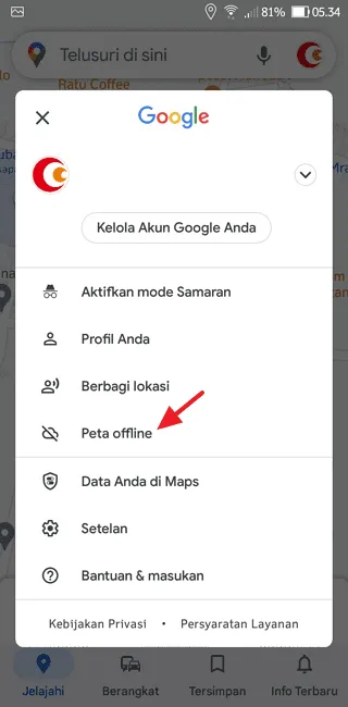 Screenshot 20220712 053436 Cara Menggunakan Aplikasi Google Maps Secara Offline 2 Screenshot 20220712 053436