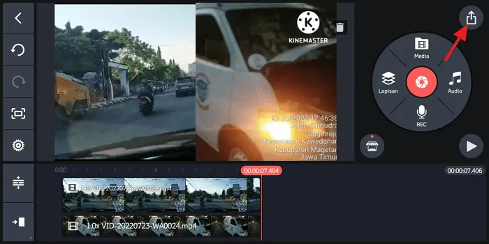 Cara Menggabungkan 2 Video Menjadi 1 Layar di Kinemaster 22 Screenshot 20220726 123504 Cara Menggabungkan 2 Video Menjadi 1 Layar di Kinemaster 20 Screenshot 20220726 123504