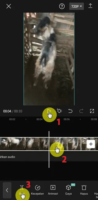 Screenshot 20220803 213623 3 Cara Memotong Video di Aplikasi CapCut dalam 2 Menit 23 Screenshot 20220803 213623