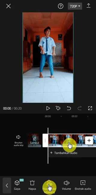 Screenshot 20220805 094103 Cara Ubah Background Video Menjadi Green Screen di CapCut 7 Screenshot 20220805 094103