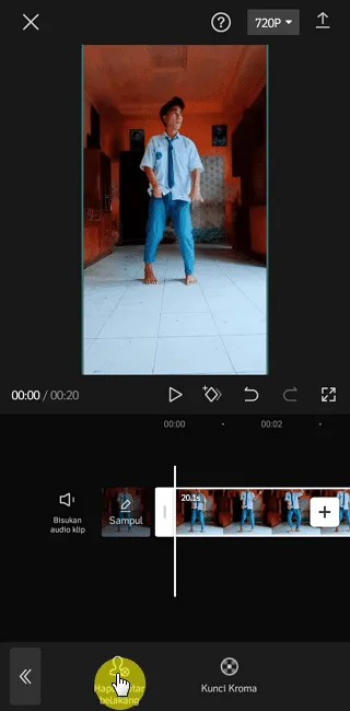 Screenshot 20220805 094111 Cara Ubah Background Video Menjadi Green Screen di CapCut 8 Screenshot 20220805 094111