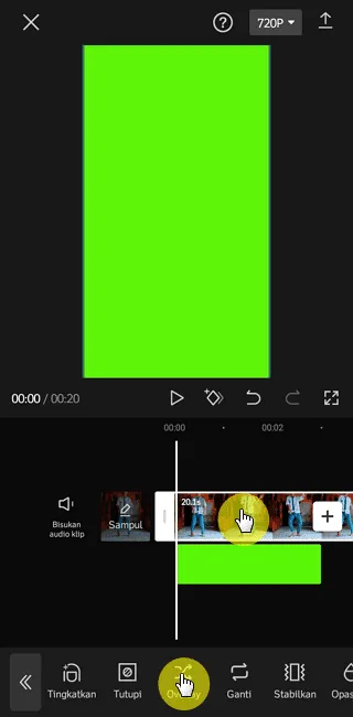 Screenshot 20220805 094406 Cara Ubah Background Video Menjadi Green Screen di CapCut 17 Screenshot 20220805 094406