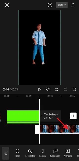 Screenshot 20220805 094541 Cara Ubah Background Video Menjadi Green Screen di CapCut 23 Screenshot 20220805 094541