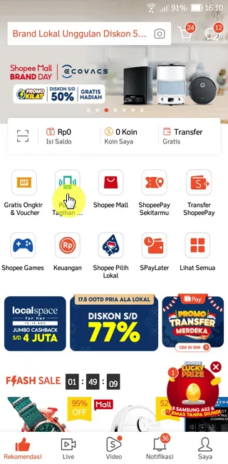 Screenshot 20220813 161054 Cara Mudah Cek Tagihan Air PDAM di Aplikasi Shopee 1 Screenshot 20220813 161054