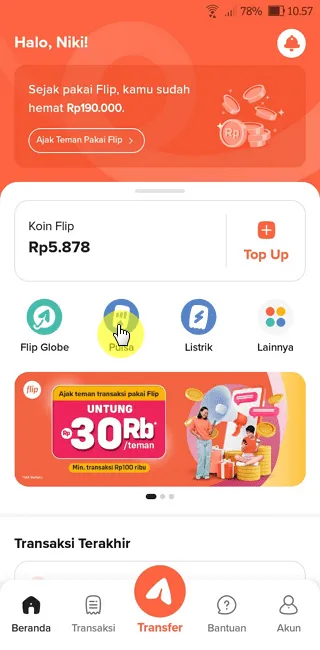 Screenshot 20220815 105801 Cara Beli Pulsa dari Berbagai Provider dengan Koin Flip 2 Screenshot 20220815 105801