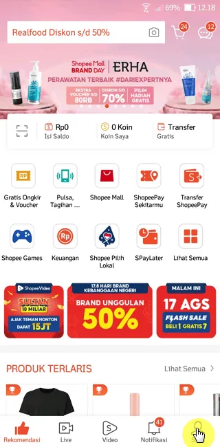 Screenshot 20220820 121828 Cara Mengganti Bunyi Notifikasi di Aplikasi Shopee 1 Screenshot 20220820 121828