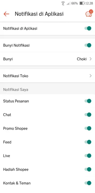 Screenshot 20220820 122842 Cara Mengganti Bunyi Notifikasi di Aplikasi Shopee 7 Screenshot 20220820 122842