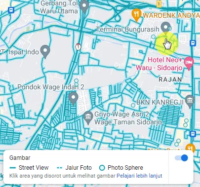 street view aktif 2 Cara Mudah Menggunakan Street View Google Maps 5 street view aktif