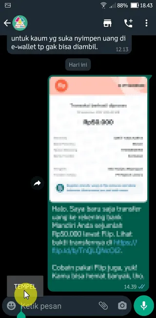 Screenshot 20220915 184401 Cara Kirim Teks Terbalik di WhatsApp Tanpa Aplikasi 7 Screenshot 20220915 184401
