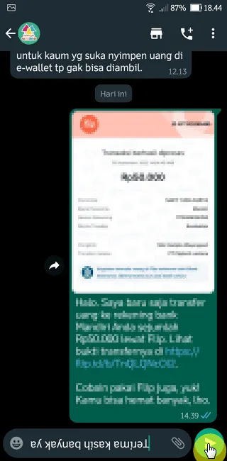 Screenshot 20220915 184502 Cara Kirim Teks Terbalik di WhatsApp Tanpa Aplikasi 8 Screenshot 20220915 184502
