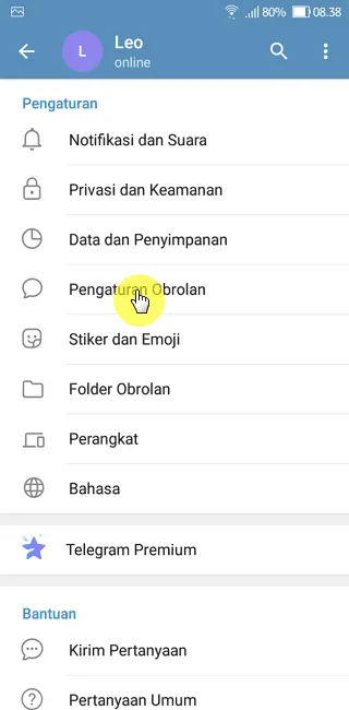 Screenshot 20220922 083815 Cara Membuat Jadwal Otomatis Dark Mode di Aplikasi Telegram 3 Screenshot 20220922 083815