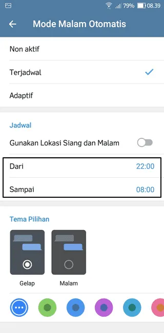 Screenshot 20220922 083934 Cara Membuat Jadwal Otomatis Dark Mode di Aplikasi Telegram 6 Screenshot 20220922 083934