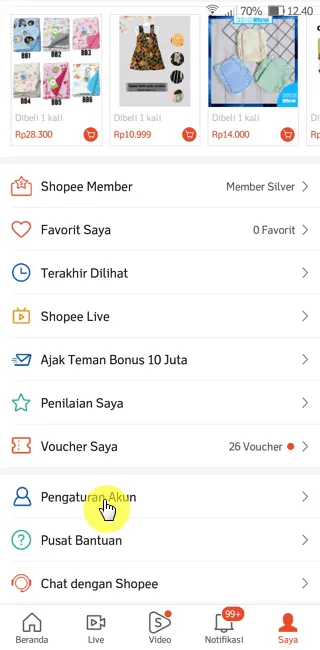 Screenshot 20220928 124055 Cara Aktifkan Fitur Auto-reply Chat di Aplikasi Shopee 1 Screenshot 20220928 124055