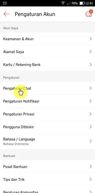 Screenshot 20220928 124109 Cara Aktifkan Fitur Auto-reply Chat di Aplikasi Shopee 2 Screenshot 20220928 124109
