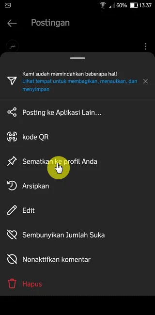 Screenshot 20220928 133758 Cara Pin Postingan Instagram Agar Muncul di Feed Teratas 4 Screenshot 20220928 133758